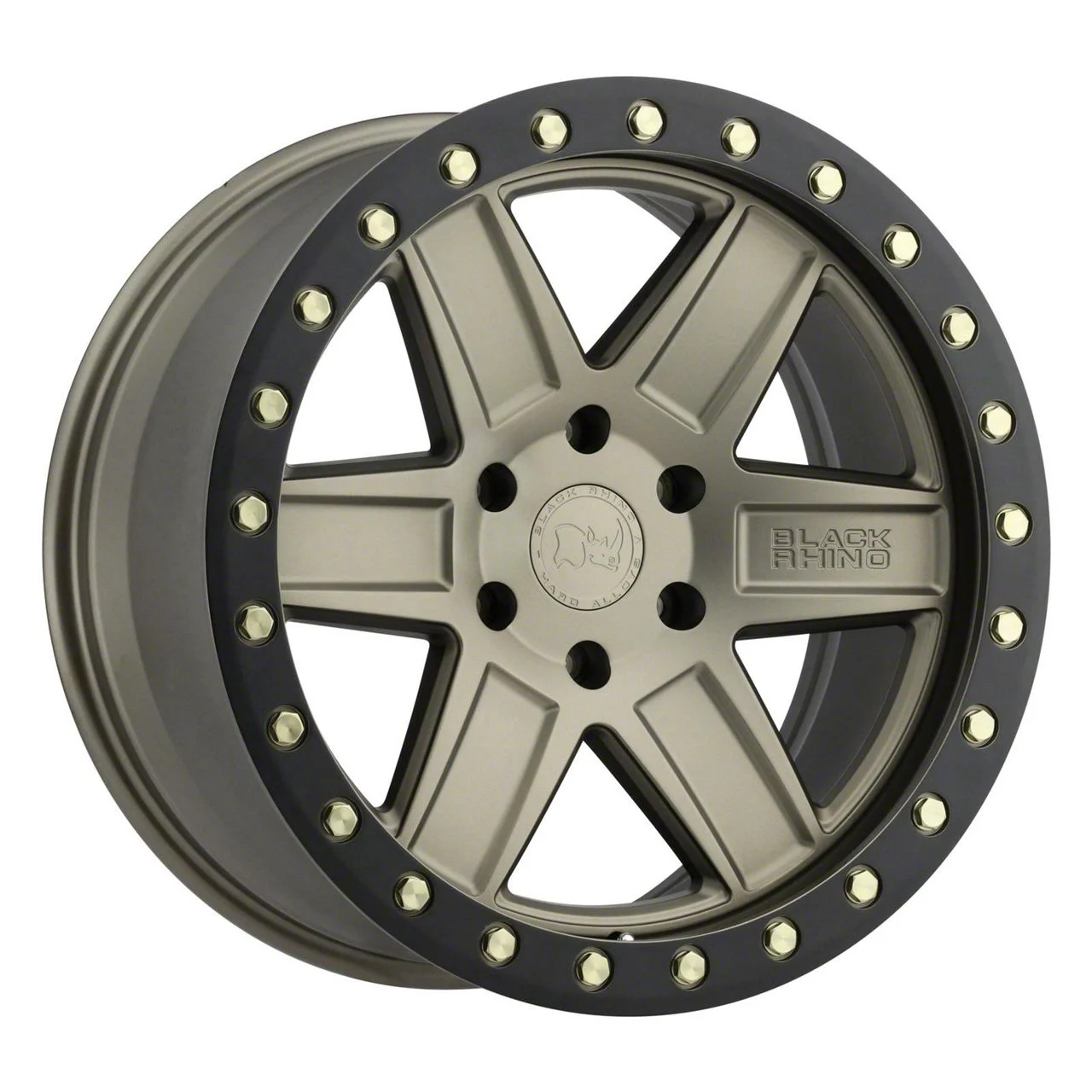 Black Rhino Attica Matte Bronze with Brass Bolts 6-Lug Wheel; 17x9; -18mm Offset (21-26 Tahoe)