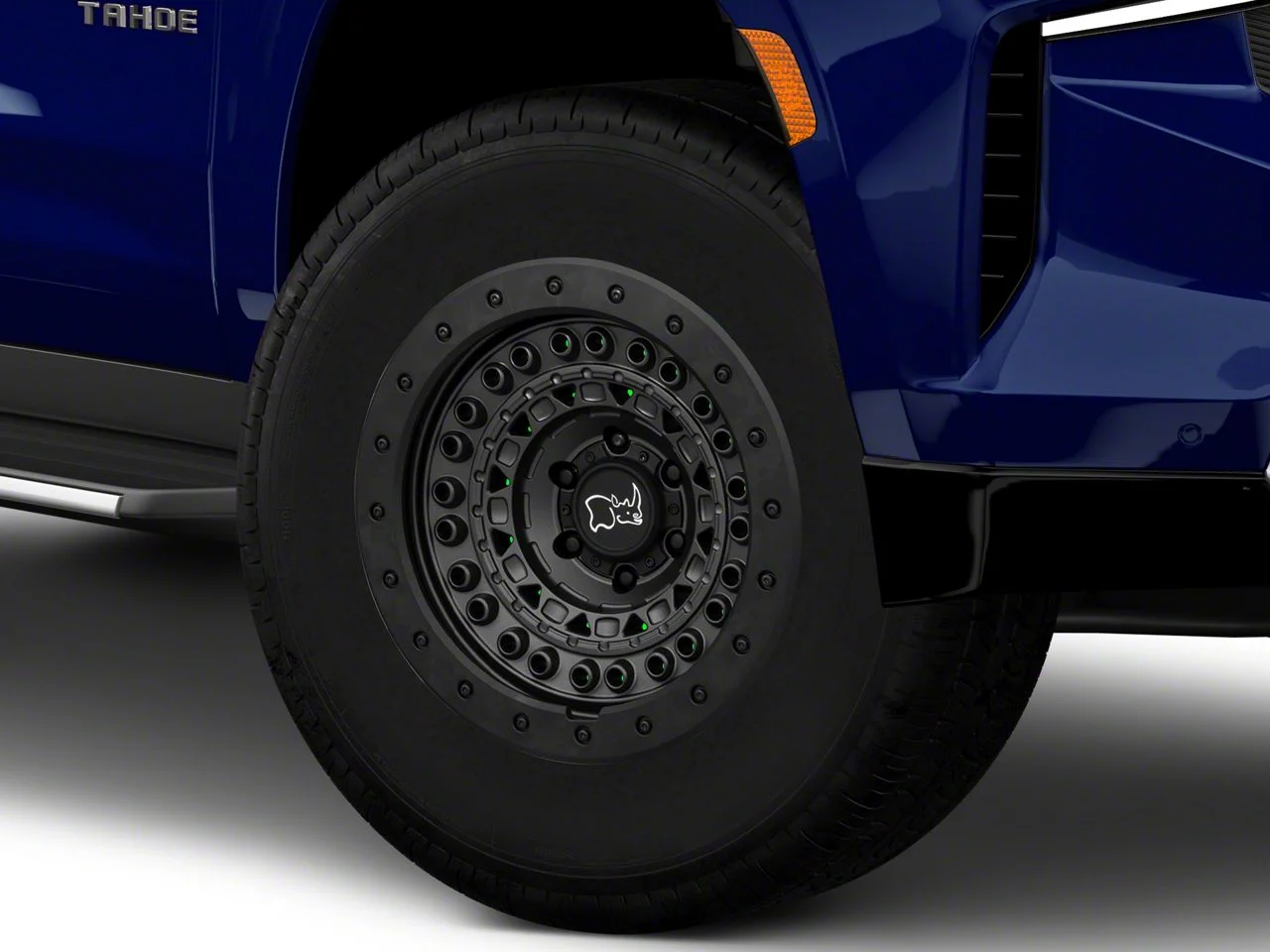 Black Rhino Barricade Gunblack with Black Rock Guard 6-Lug Wheel; 18x9; 0mm Offset (21-26 Tahoe)