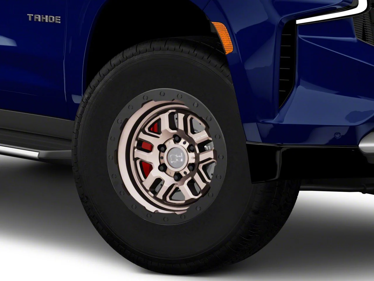 Black Rhino Barstow Matte Bronze with Matte Black Lip 6-Lug Wheel; 17x9.5; 12mm Offset (21-26 Tahoe)