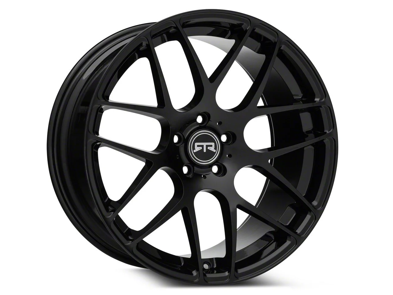 RTR Black Wheel; Rear Only; 20x10; 45mm Offset (15-22 Mustang GT, EcoBoost, V6)
