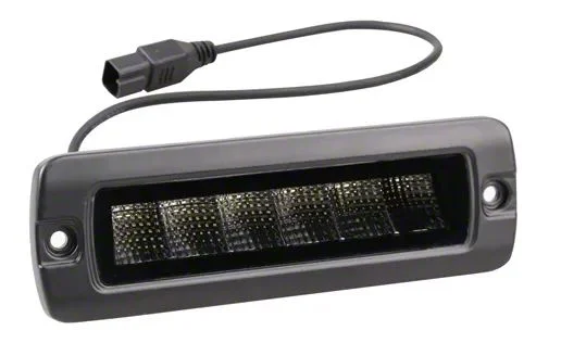 BMC Lights 3-Inch Hitch Bar Lighting Kit with Race Sport 7-Inch Blackout Series Lights; Spot Beam (17-26 F-250 Super Duty)