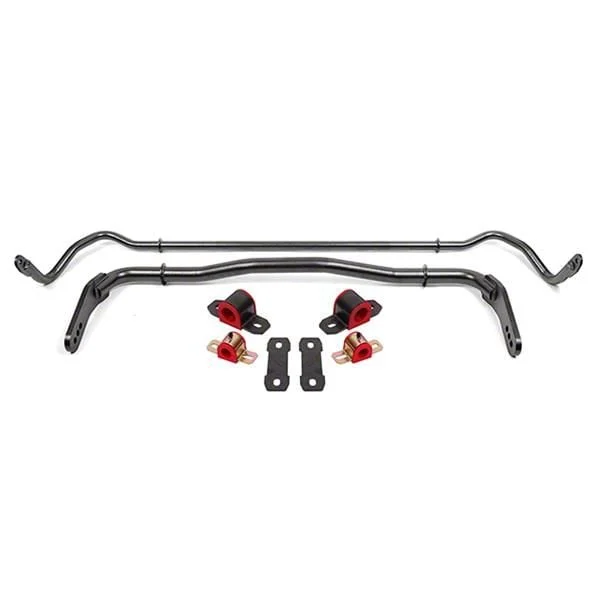 BMR Adjustable Front and Non-Adjustable Rear Sway Bars Black Hammertone (08-23 Challenger)