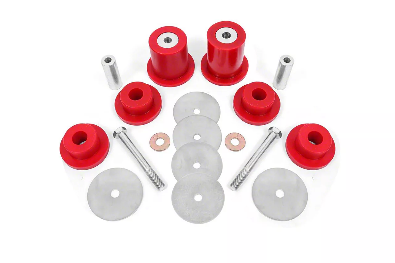 BMR Differential Mount Housing Bushing Kit; Polyurethane; Red (15-23 Challenger)