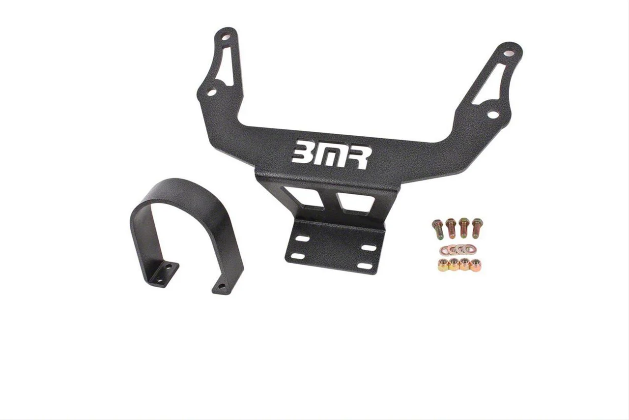 BMR Driveshaft Safety Loop; Black Hammertone (15-23 Challenger w/ Automatic Transmission, Excluding 6.2L HEMI)