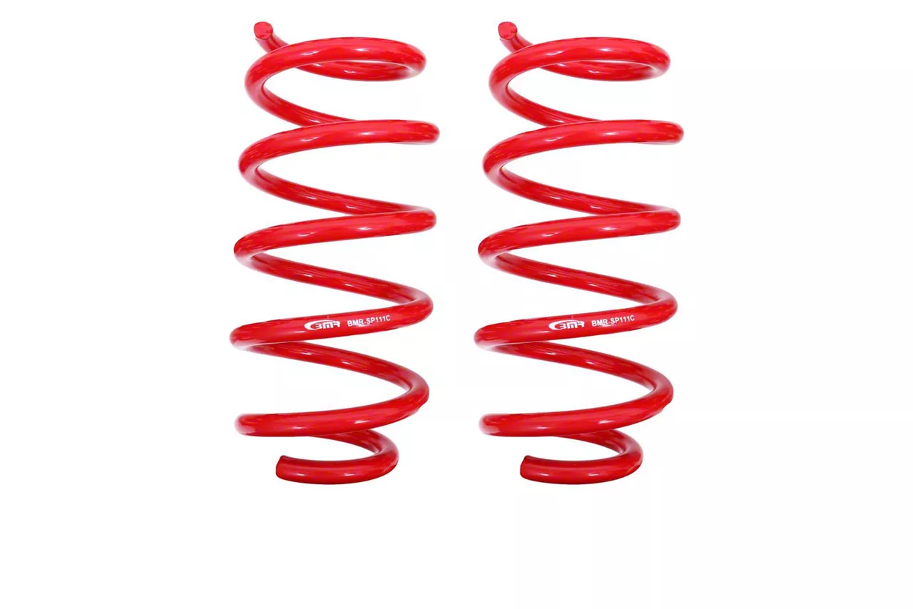 BMR Front Lowering Springs; Performance Version; Red (08-23 V8 HEMI Challenger)