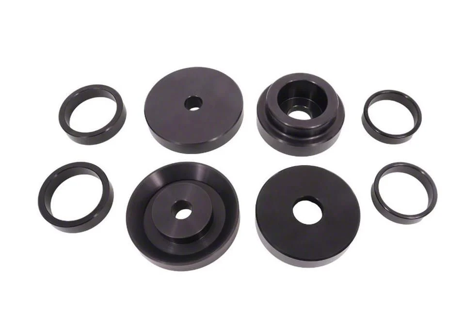 BMR Rear Cradle Lockout Bushing Kit; Black Anodized (08-23 Challenger)