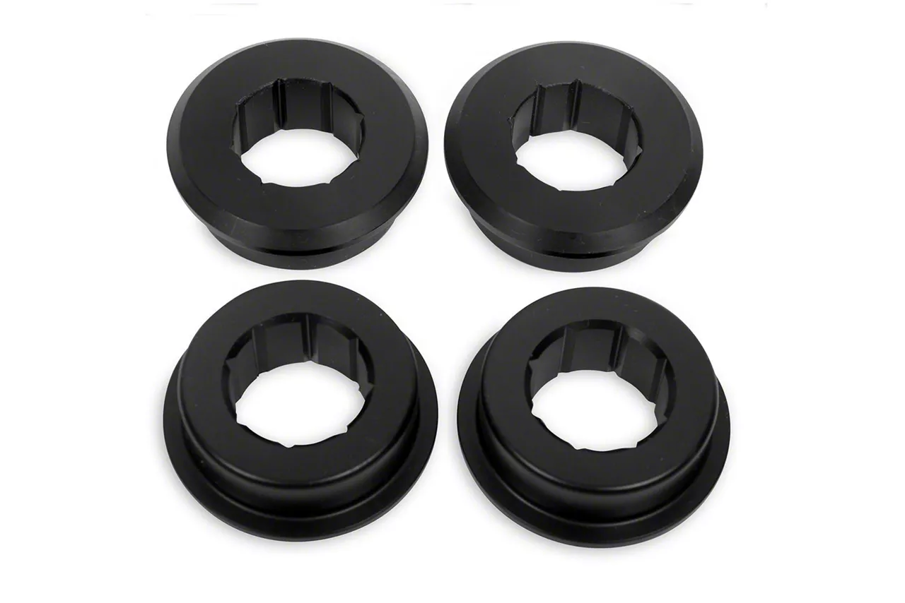 BMR Rear Lower Control Arm Bushing Kit; Delrin Black (08-23 Challenger)