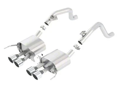 Borla S-Type Axle-Back Exhaust with Intercooled Polished Tips (14-19 Corvette C7 w/o NPP Dual Mode Exhaust, Excluding Grand Sport w/ Manual Transmission, Z06 & ZR1)