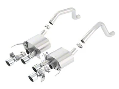 Borla S-Type Axle-Back Exhaust with Intercooled Polished Tips (15-19 Corvette C7 Z06 w/ NPP Dual Mode Exhaust; 17-19 Corvette C7 Grand Sport w/ Manual Transmission, NPP Dual Mode Exhaust & w/o AFM Valves)