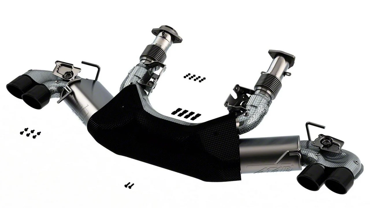 Borla S-Type Cat-Back Exhaust with Black Chrome Tips (20-26 6.2L Corvette C8 w/ AFM Valves & NPP Dual Mode Exhaust)