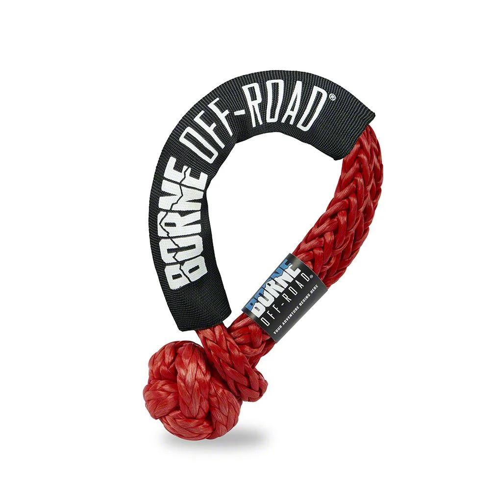 7/16-Inch Soft Shackle; Red