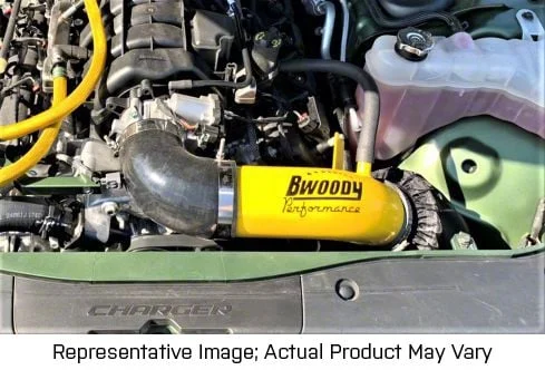 Bwoody Performance Velocity Plus Cold Air Intake for 80mm Throttle Body; Silver (09-23 5.7L HEMI Challenger)