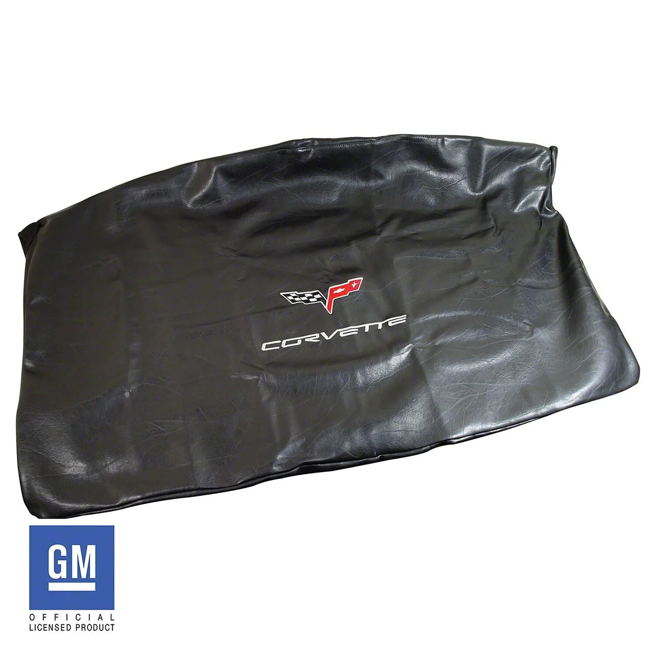 CA Embroidered Top Bag with Silver C6 Logo; Black (05-13 Corvette C6)
