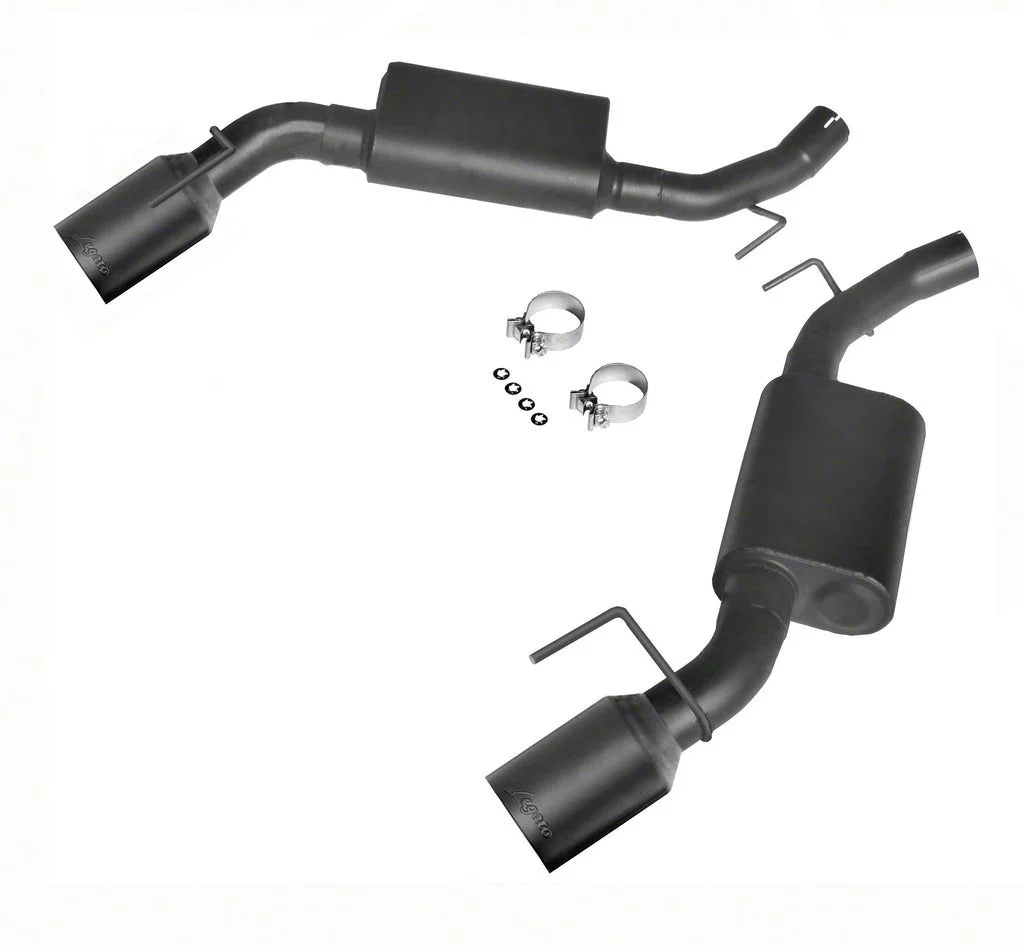 Axle-Back Exhaust with Satin Black Tips (14-15 Camaro SS w/o NPP Dual Mode Exhaust)