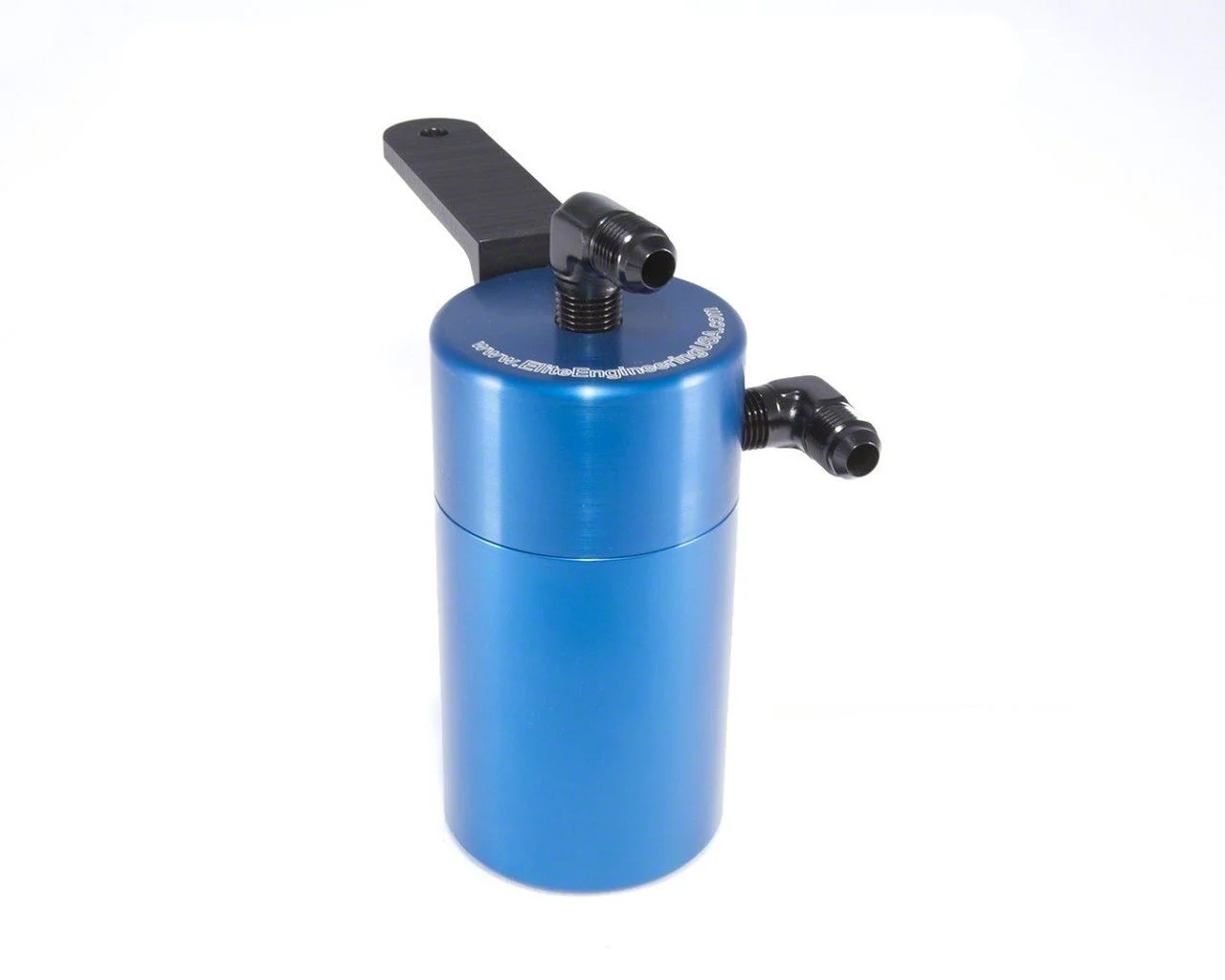 Blue Standard Oil Catch Can; Brass Fittings/Rubber Hoses (10-15 Camaro SS w/ Manual Transmission, Z/28)