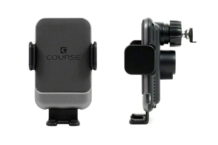Direct Fit Phone Mount with Charging Auto Closing Cradle Head; Black (10-14 Camaro)