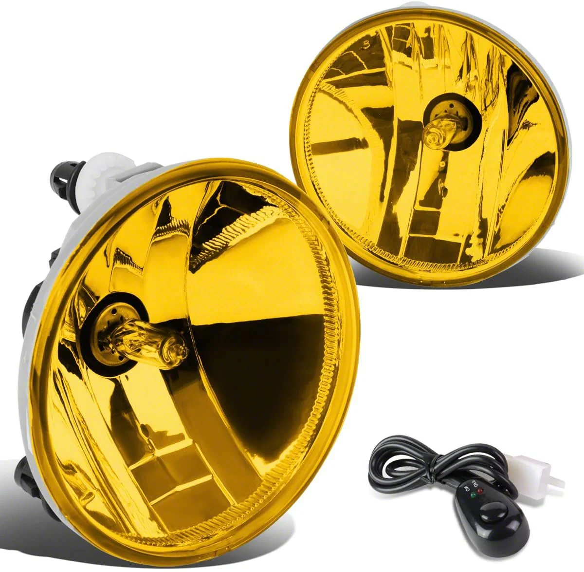 Factory Style Fog Lights with Switch; Amber (10-13 Camaro)