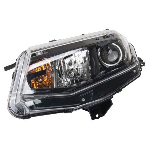 Halogen Headlight; Chrome Housing; Clear Lens; Driver Side (16-18 Camaro w/ Factory Halogen Headlights)