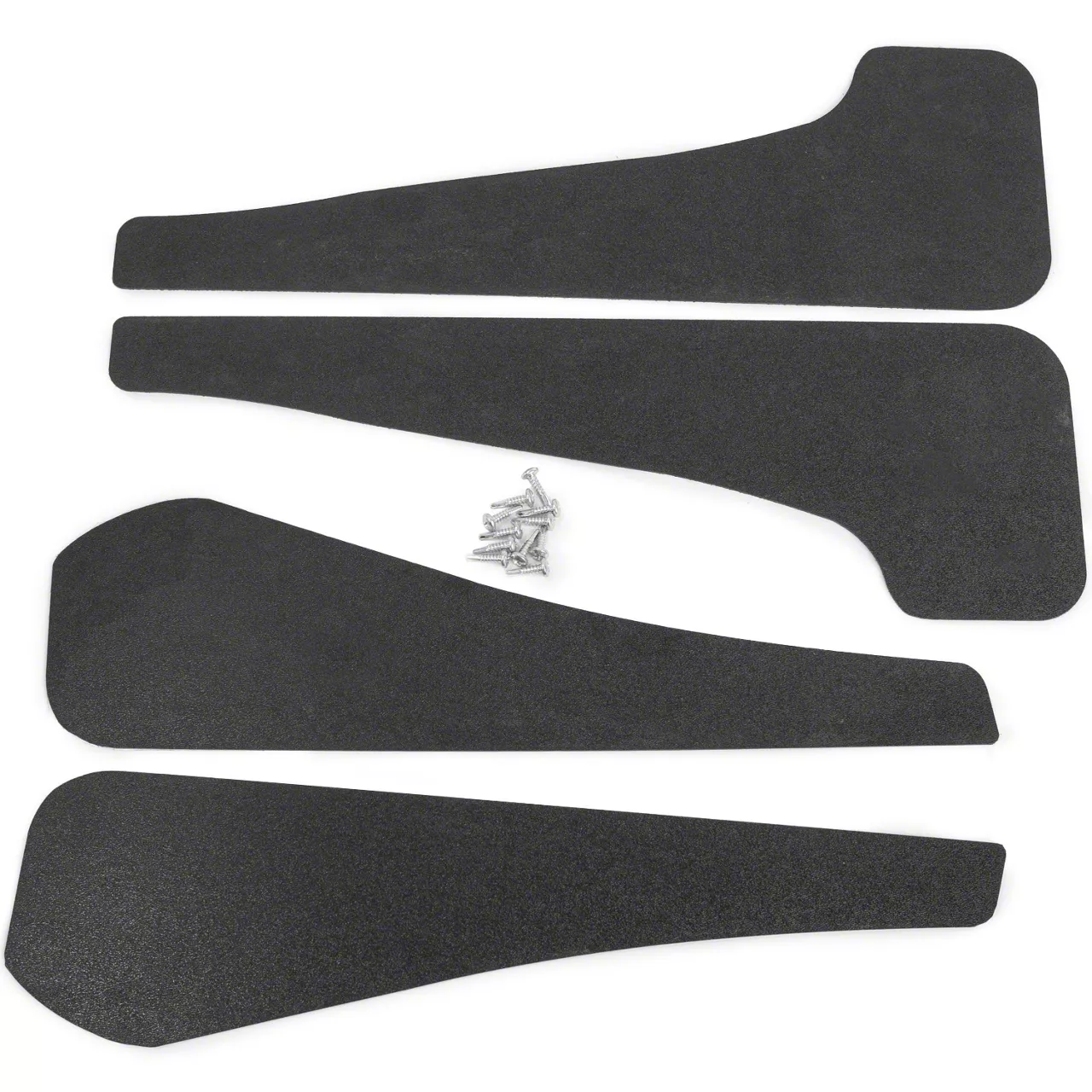 Mud Flaps; Front and Rear; Forged Carbon Fiber Vinyl (16-24 Camaro)