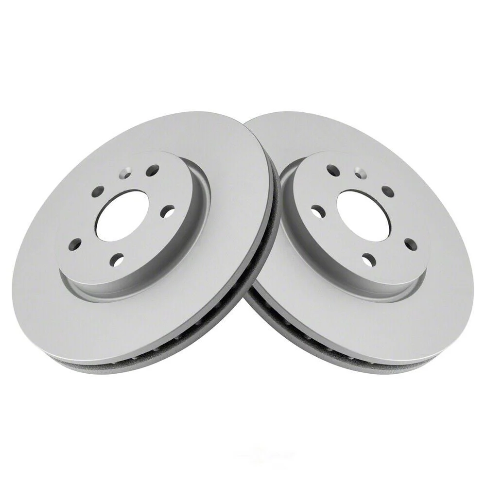 Plain Vented Rotors; Front Pair (10-15 Camaro LS, LT)
