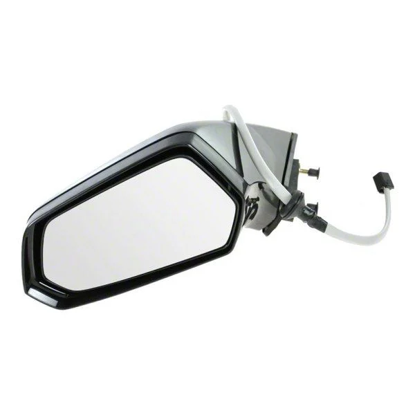 Powered Mirror without Auto Dimming; Paint to Match Black; Driver Side (10-15 Camaro)