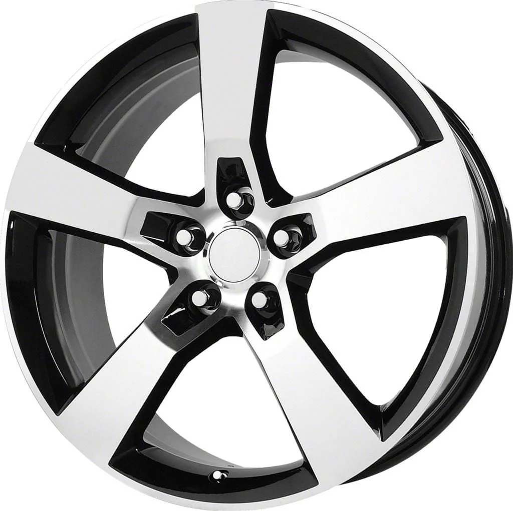 PR125 Gloss Black Machined Wheel; 20x8; 35mm Offset (16-24 Camaro)