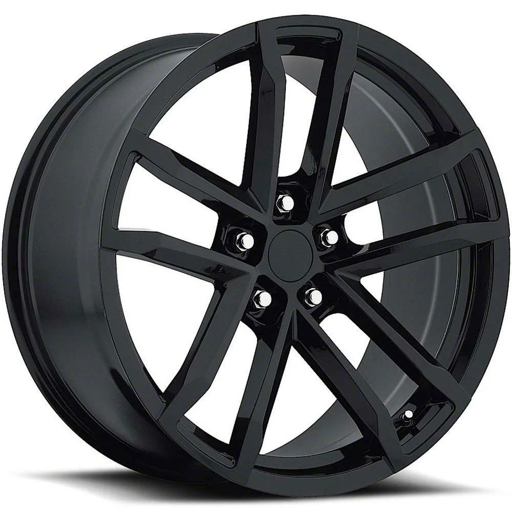 PR208 Gloss Black Wheel; Rear Only; 20x10; 35mm Offset (16-24 Camaro)