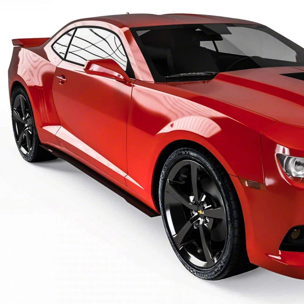 Side Skirt Splitters; Carbon Flash Metallic Vinyl (10-15 Camaro)