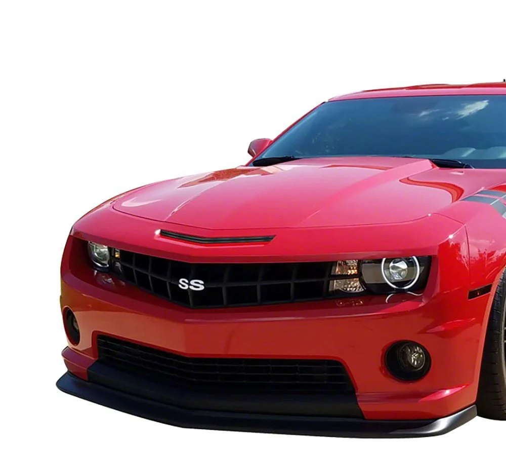 Stainless Steel Billet Hood Scoop Grille Insert; Black (10-13 Camaro)