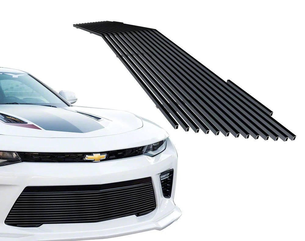 Stainless Steel Billet Lower Grille; Black (16-18 Camaro SS)