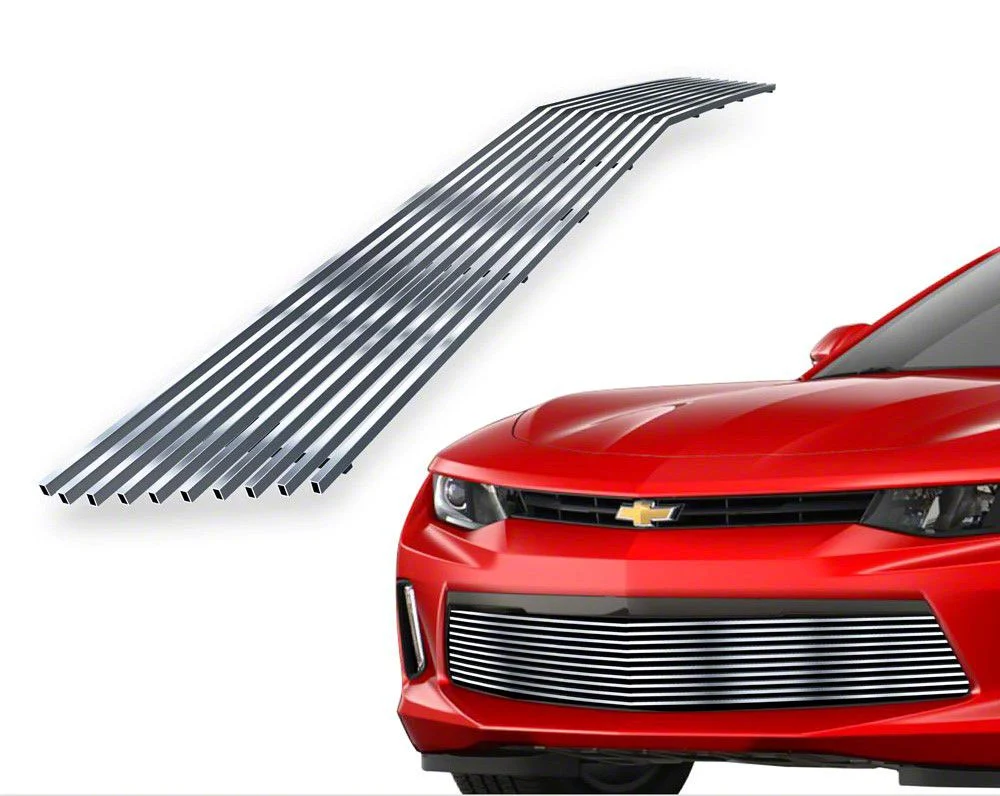Stainless Steel Billet Lower Grille; Chrome (16-18 Camaro LT)