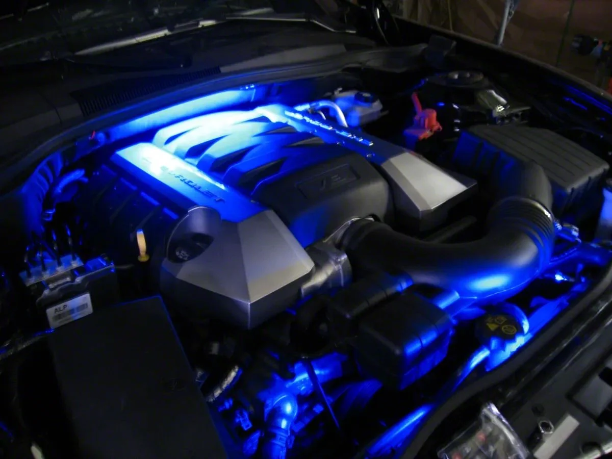 Underhood LED Lighting Kit with Switch; Superbright Purple (10-15 Camaro)