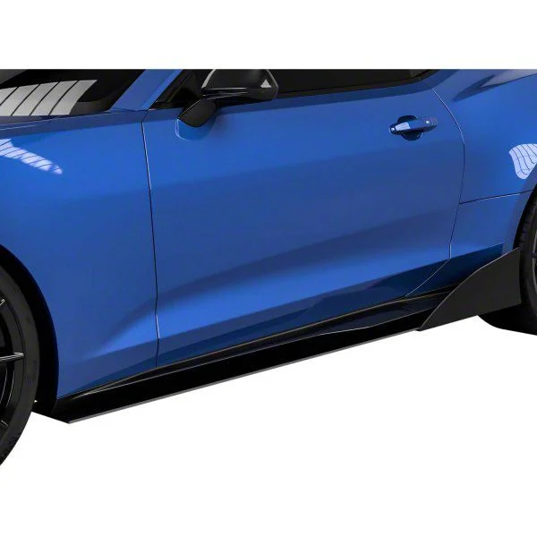 VZR1 Style Side Skirt Splitters; Urban Camo Vinyl (16-24 Camaro)