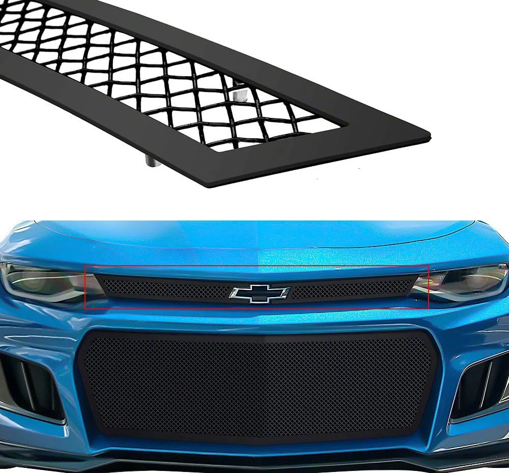 Wire Mesh Upper Grille; Black (19-24 Camaro ZL1)