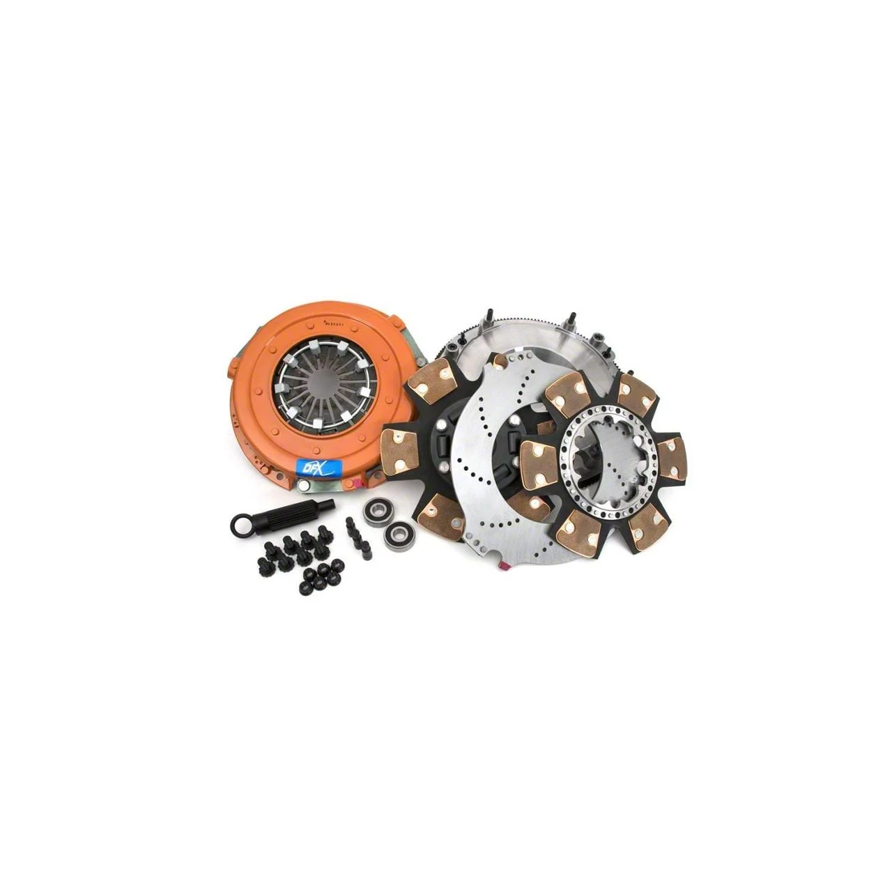 Centerforce DYAD XDS Organic/Carbon Twin Disc Clutch Kit with 8-Bolt Flywheel; 26 Spline (14-19 Corvette C7, Excluding ZR1)