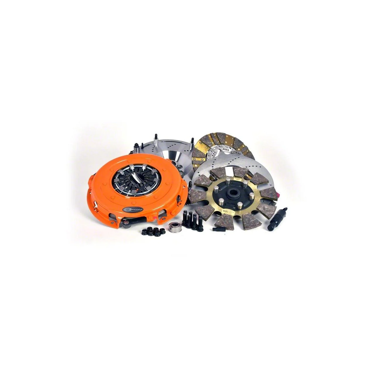 Centerforce DYAD XDS Cerametallic Twin Disc Clutch Kit with Flywheel; 23-Spline (18-23 Mustang GT)