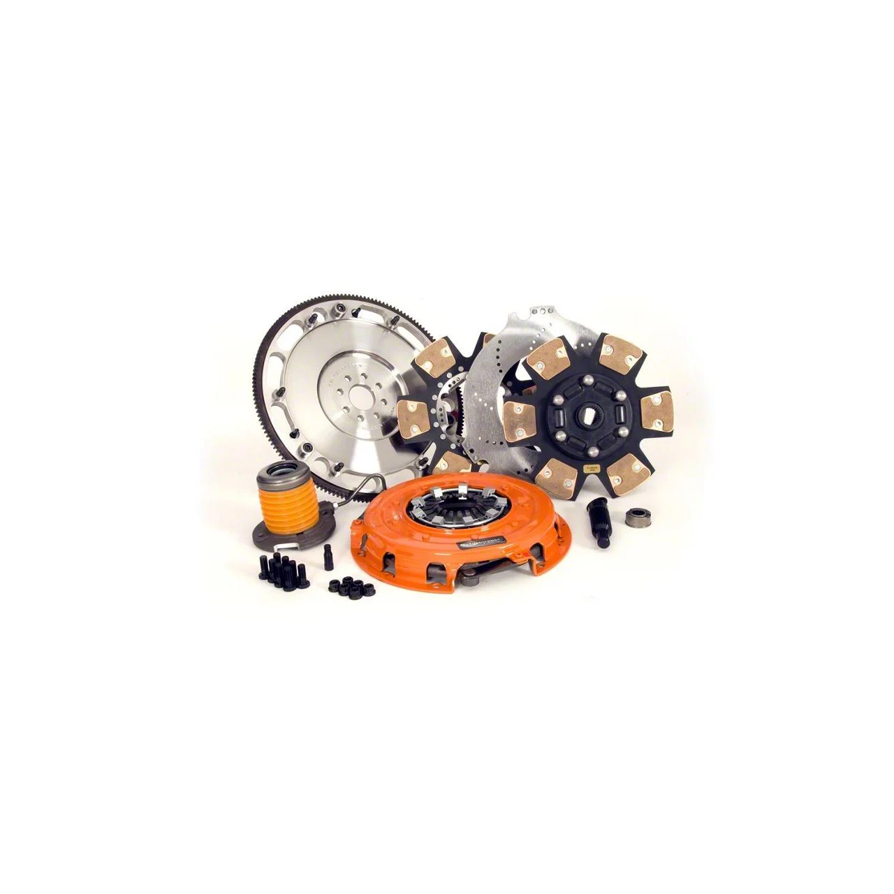 Centerforce DYAD XDS Cerametallic Twin Disc Clutch Kit with Flywheel; 26-Spline (11-17 Mustang GT; 12-13 Mustang BOSS 302; 07-14 Mustang GT500)