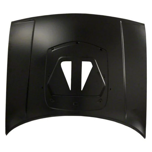CAPA Replacement Hood Panel Assembly with Hood Scoop; Unpainted (12-14 Challenger)