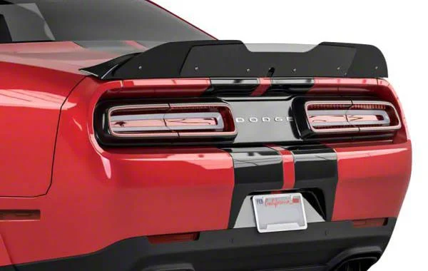 V3R Wicker Bill Rear Spoiler Add-On; Urban Camo Vinyl (15-23 Challenger)