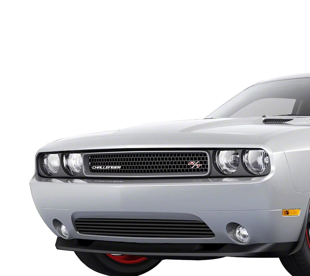 Stainless Steel Billet Lower Grille; Black (11-14 Challenger)