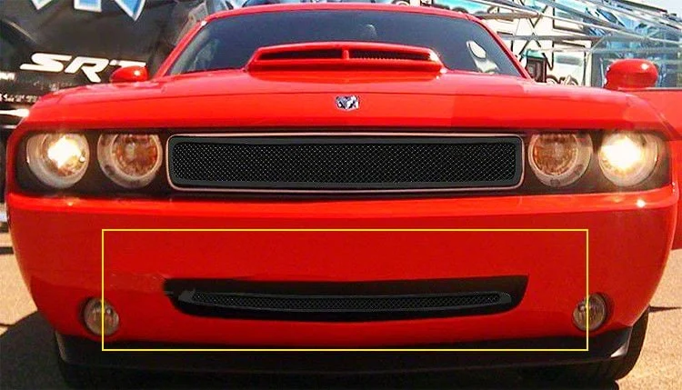Wire Mesh Lower Grille; Black (08-10 Challenger)