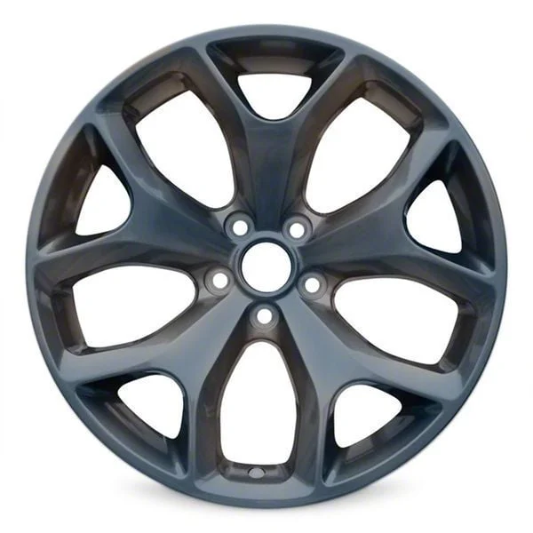 Y-Spoke Replica Charcoal Metallic Wheel; 20x8; 24mm Offset (08-23 RWD Challenger, Excluding Widebody)