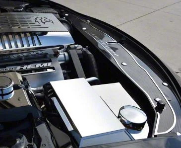 Brushed Fuse Box Cover with Top Plate (15-23 Charger SRT Hellcat)