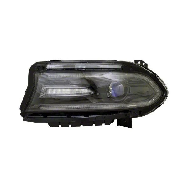 Headlights Depot CAPA Replacement Halogen Headlight with LED DRL; Driver Side (16-17 Charger)