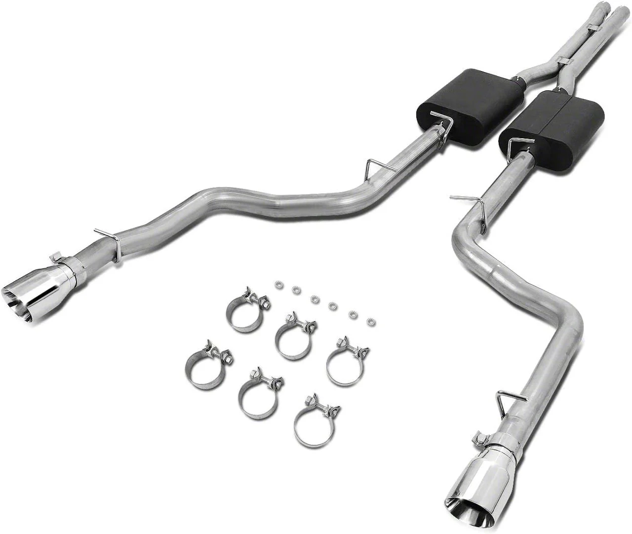 Cat-Back Exhaust System with Polished Tips (06-10 5.7L HEMI Charger)