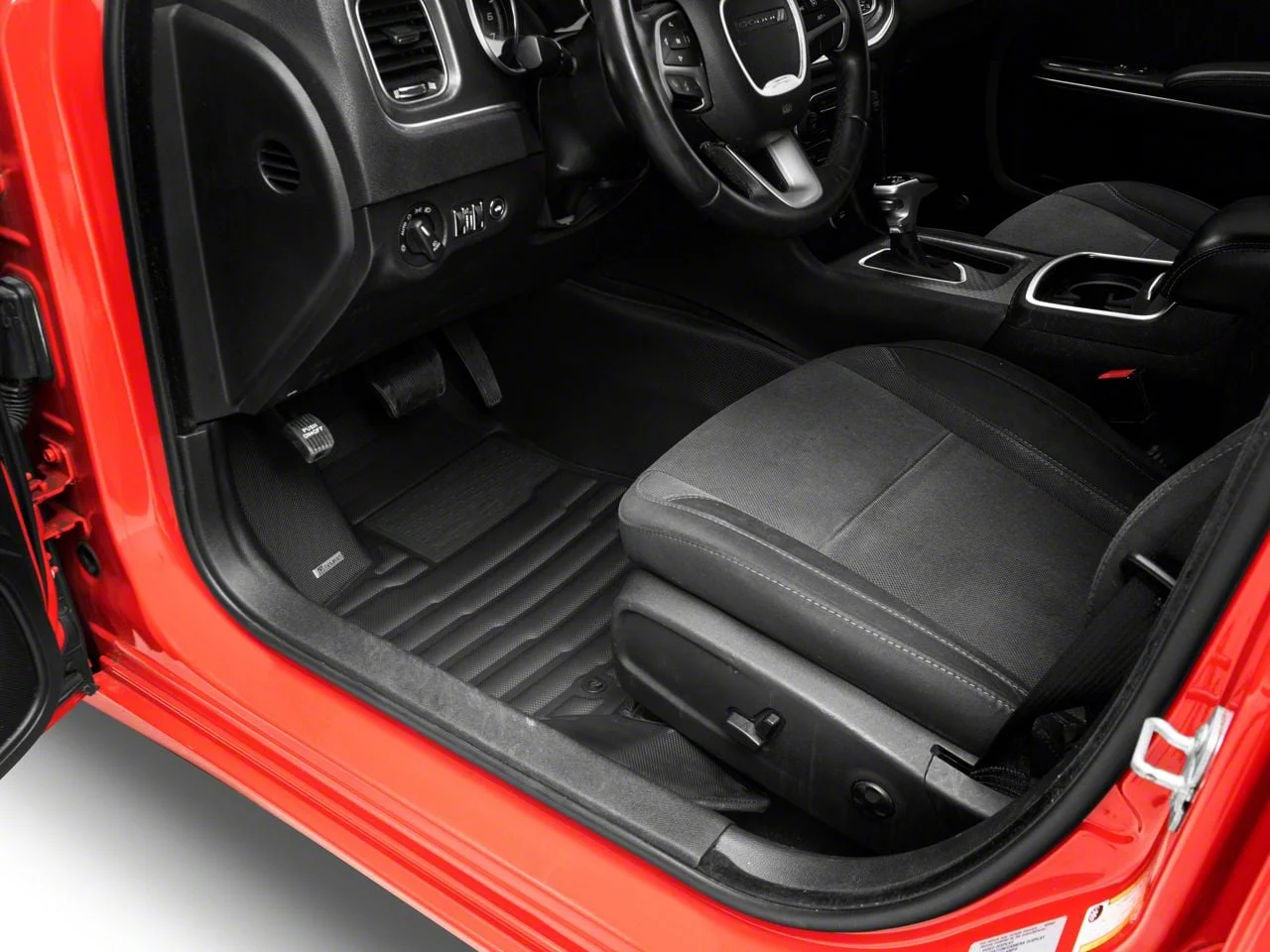 Custom Front and Rear Floor Mats; Black (11-23 RWD Charger)