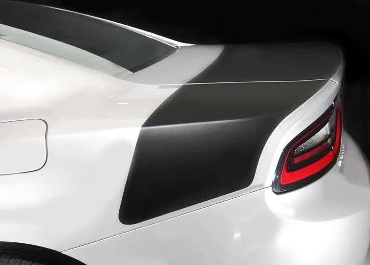 DAYTONA Style Rear Stripes; Matte Black (15-18 Charger)