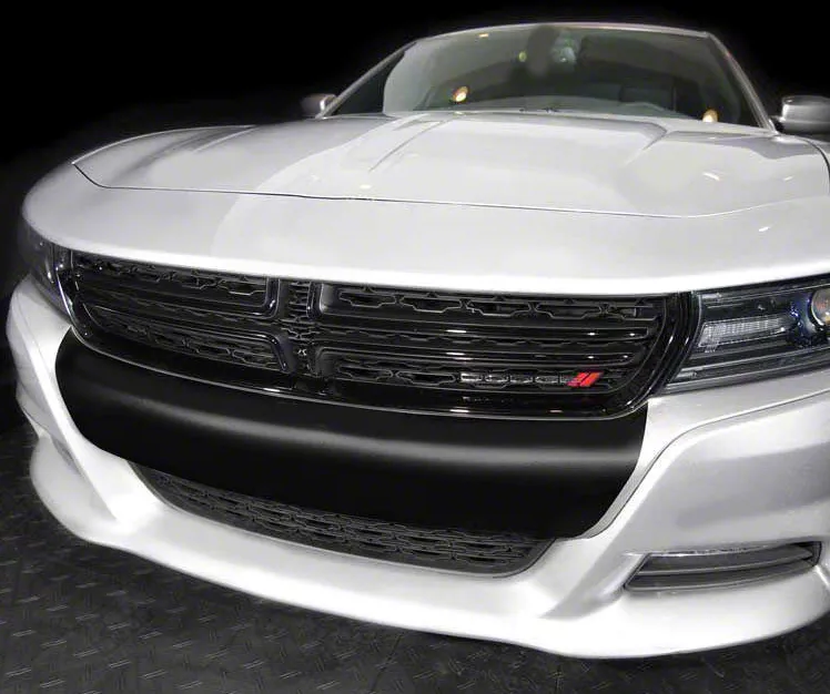 Front Bumper Blackout Decal Stripe; Gloss Black (19-23 Charger SXT)