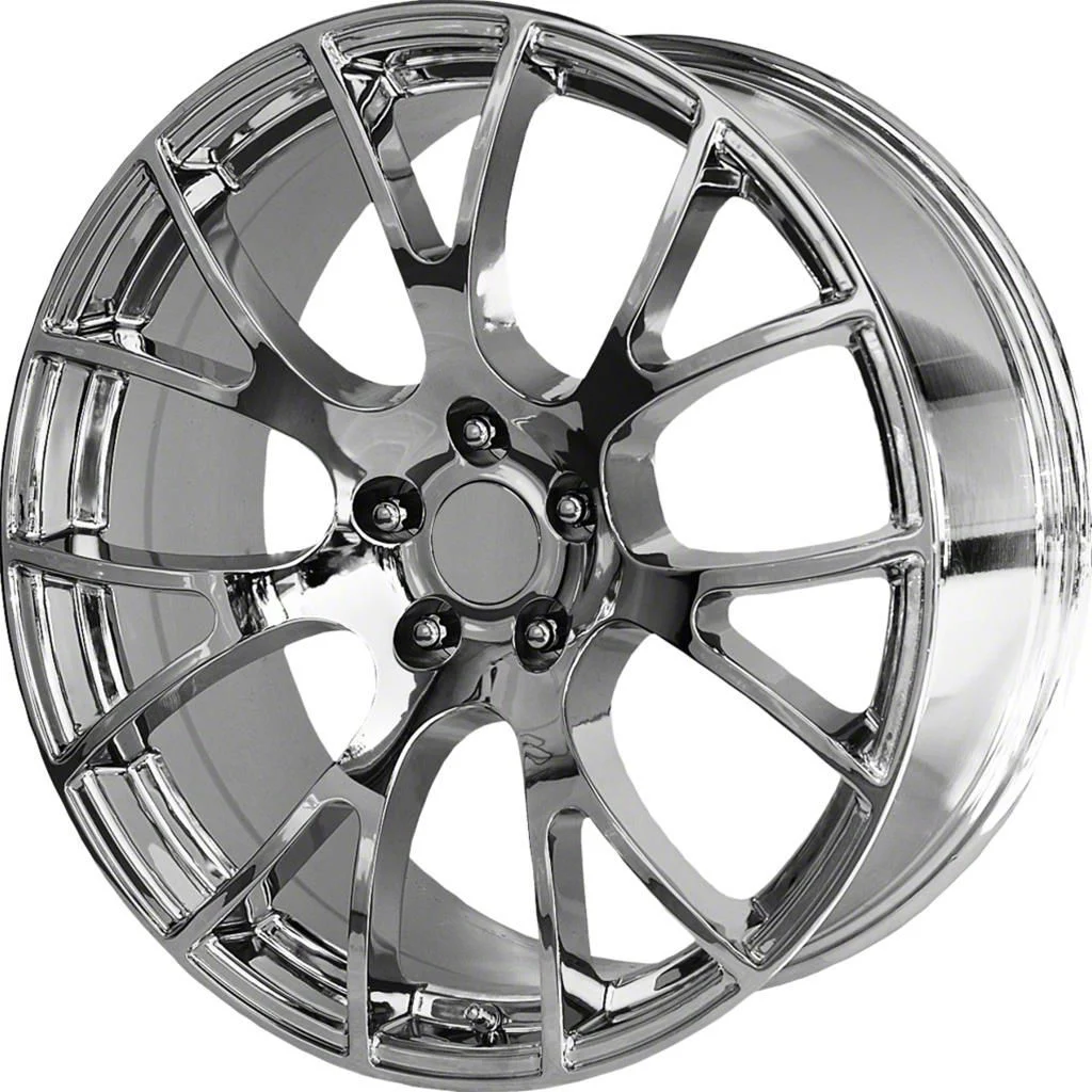 PR161 Chrome Wheel; 22x9.5; 18mm Offset (11-23 RWD Charger)
