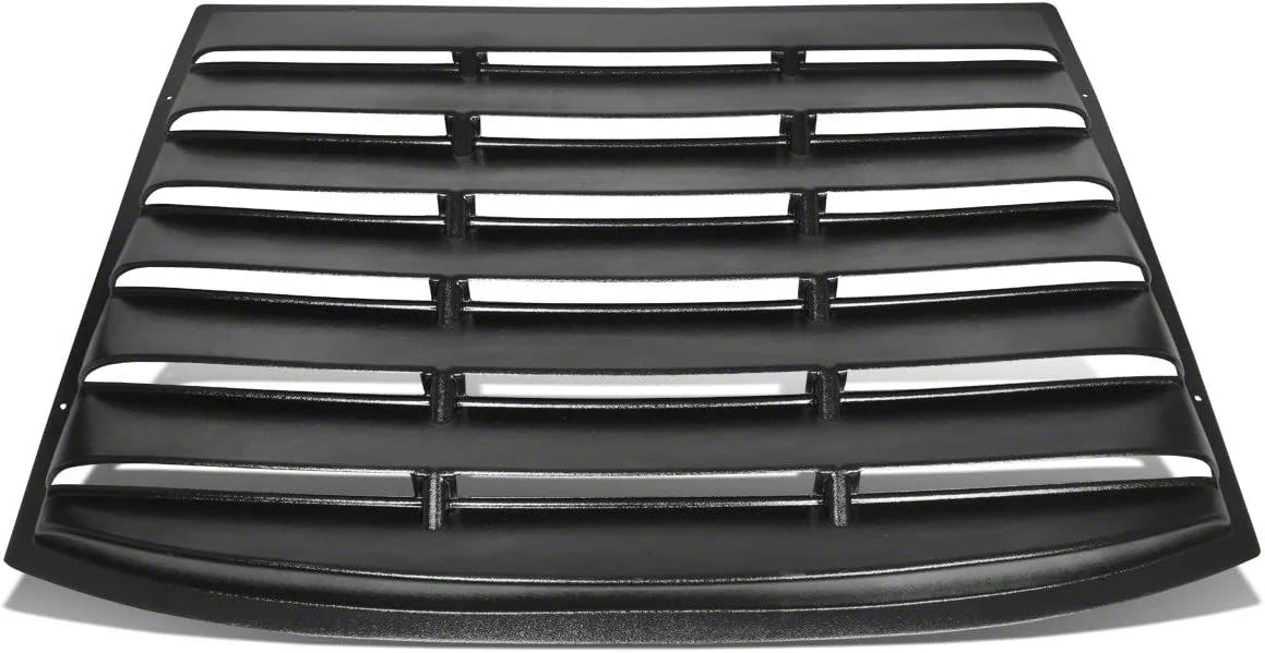 Rear Window Louvers; Gloss Black (06-10 Charger)